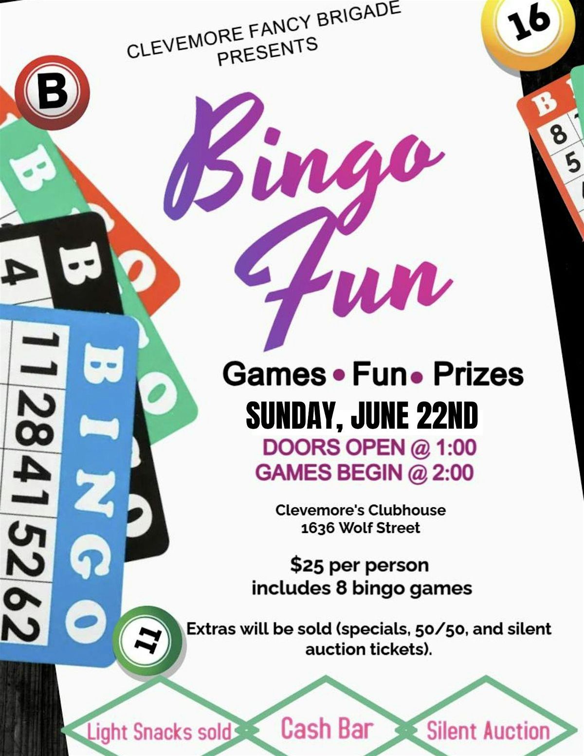 BINGO FUN at Clevemore