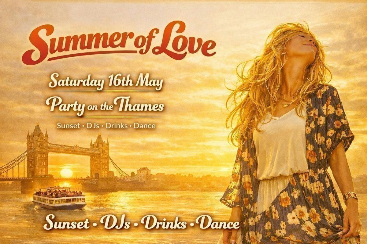 Get Ready to Groove: The Summer of Love London Boat Party! \/ \u00a310 flash sale