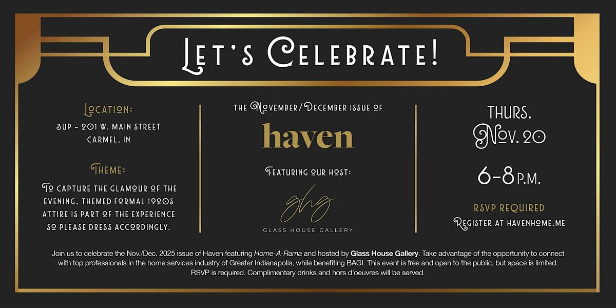 Haven's November\/December Cover Party