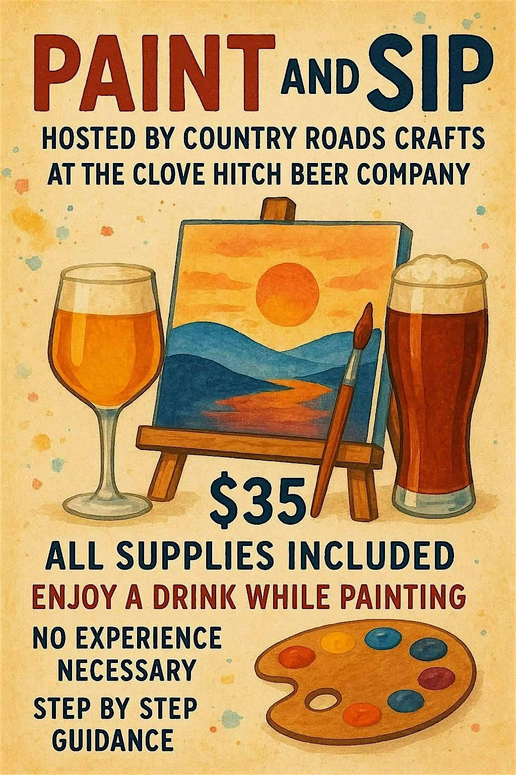 Paint N Sip at The Clove Hitch Beer Company