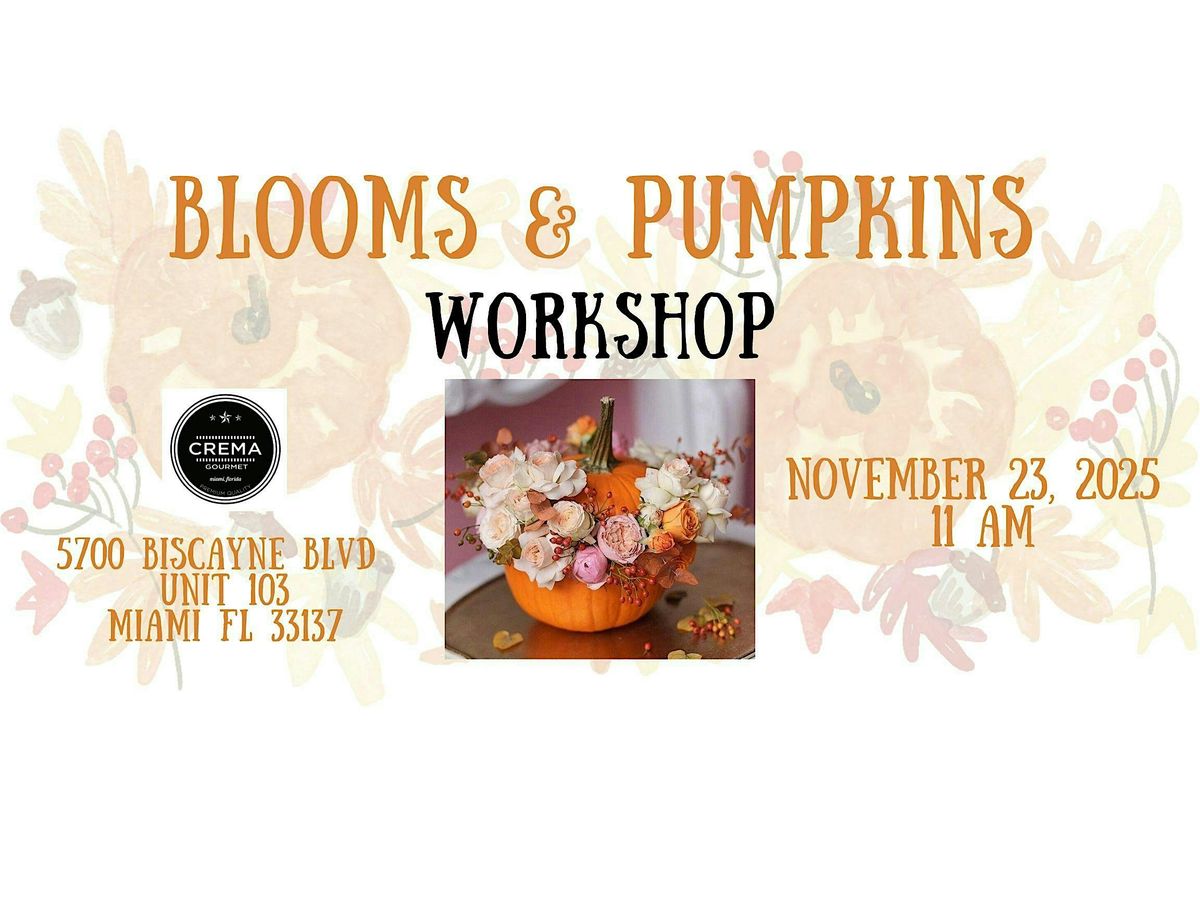 Create your own Thanksgiving Flower Pumpkin Centerpiece