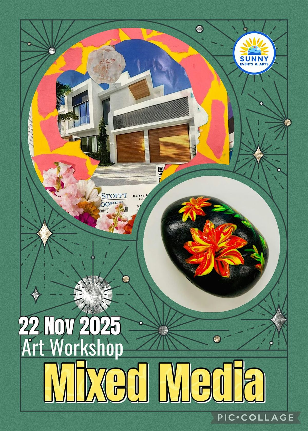 Art Workshop for adults Mixed Media Art