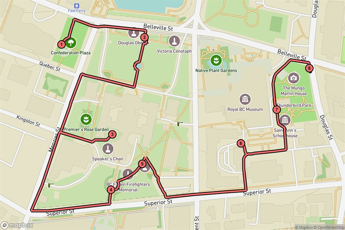 Victoria Audio Tour: Legends, Statues & Stories of James Bay