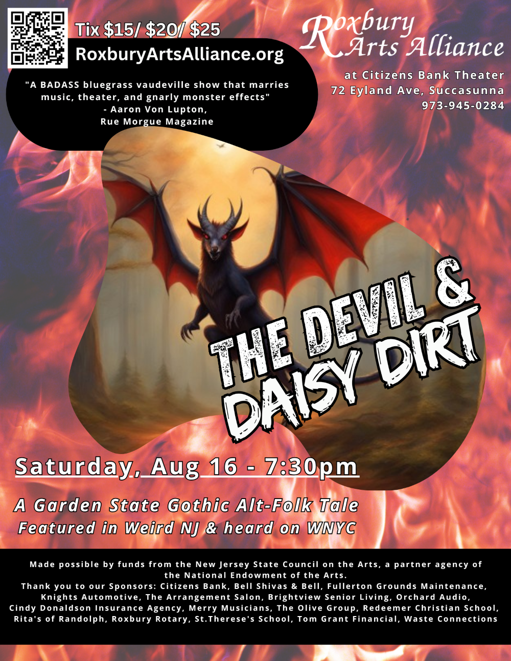 Devil and Daisy Dirt at New Brunswick Performing Arts Center