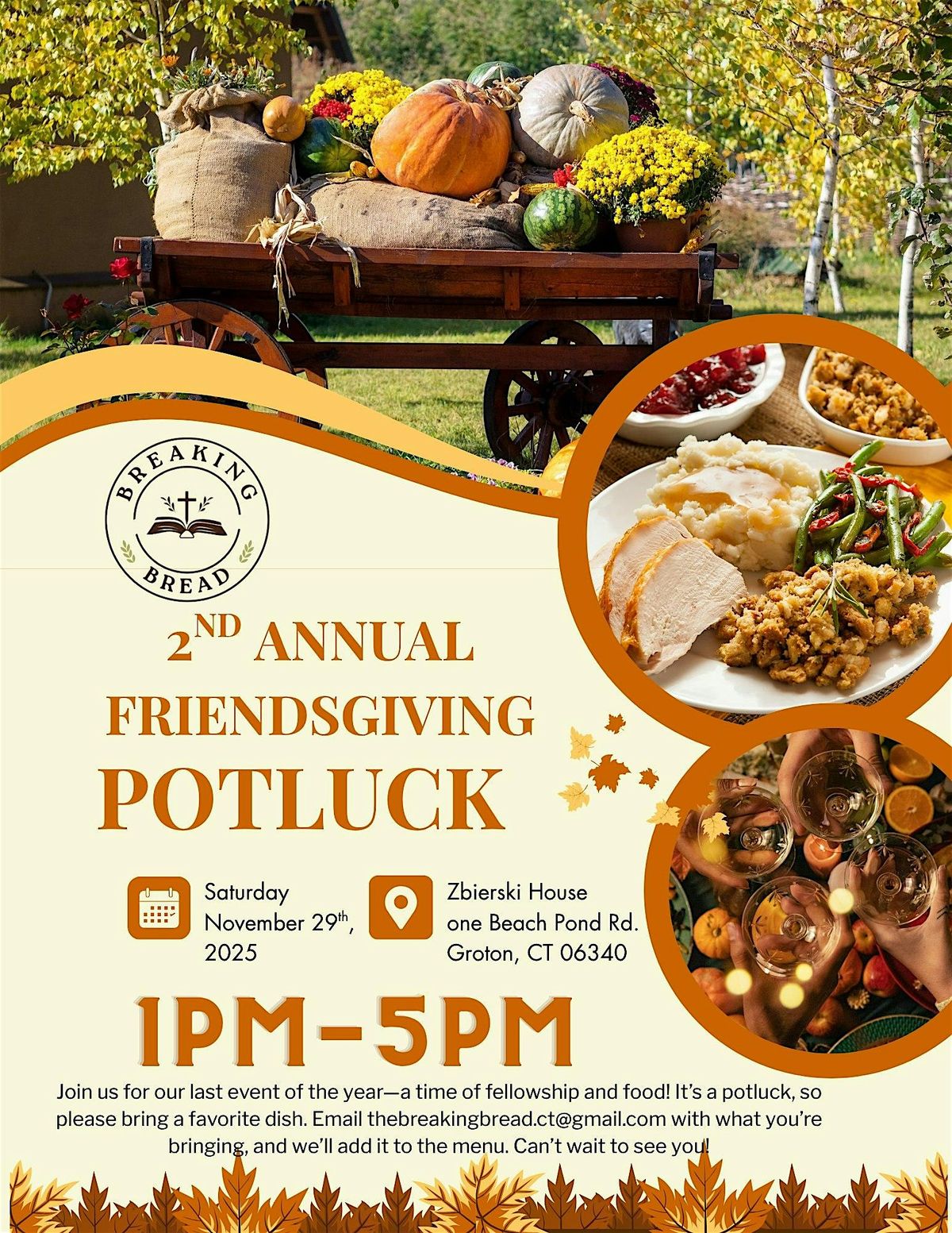 2nd Annual Breaking Bread Friendsgiving Potluck