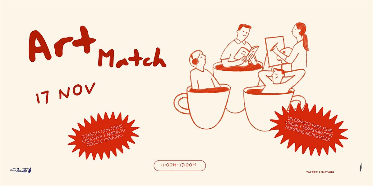 Art Match | Encuentro art\u00edstico + Taller creativo