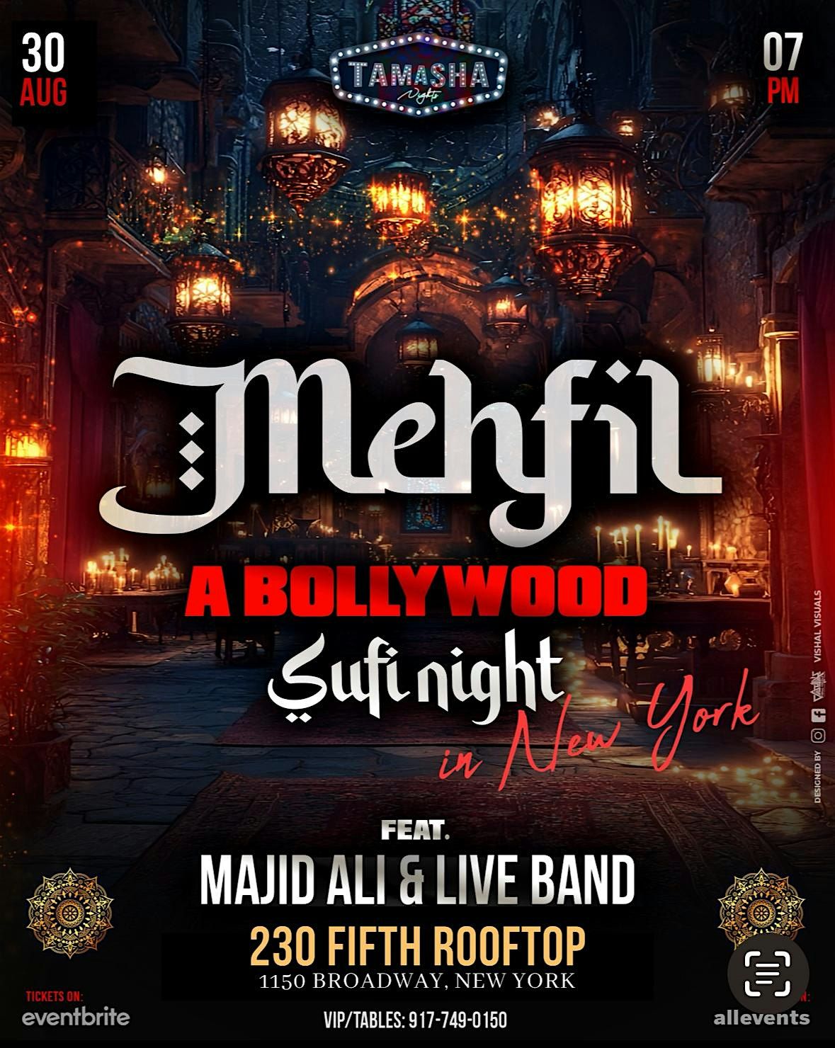 MANHATTAN MEHFIL- LIVE BOLLYWOOD SUFI NIGHT FT. MAJID ALI @230 FIFTH AVE