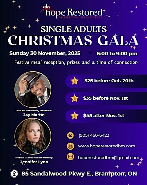 Single Adult's Christmas Gala