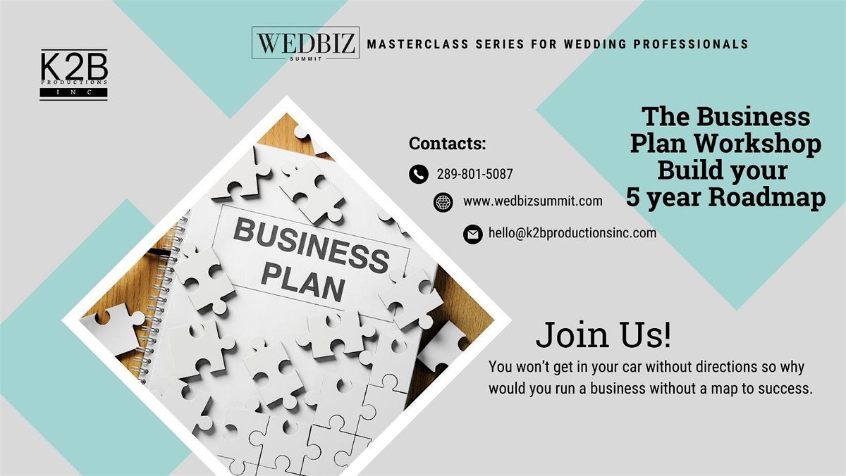 Wedbiz Masterclass Series: The Business Plan Workshop |A five year Map
