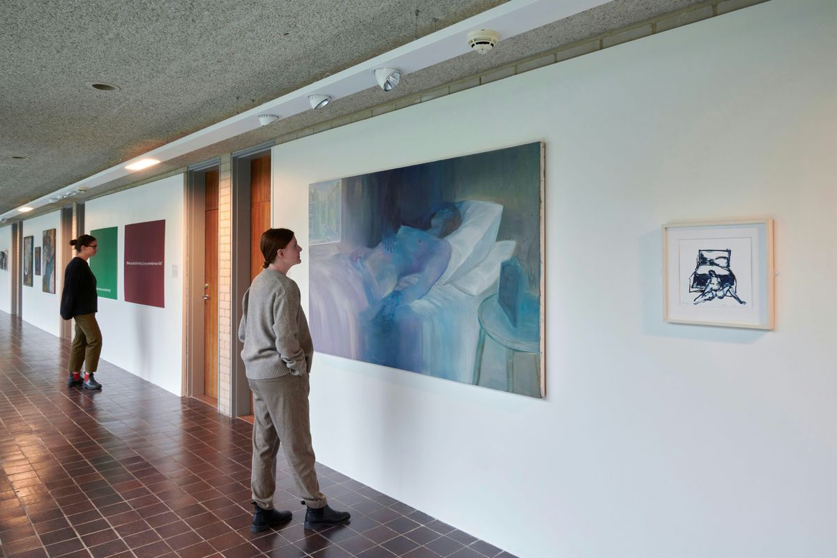 Tour of The Sleepers exhibition at The Women's Art Collection in Cambridge