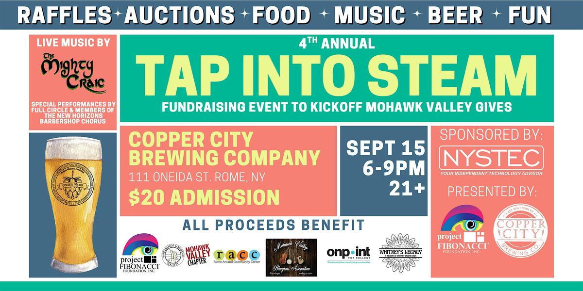 4th Annual Tap Into STEAM Fundraiser