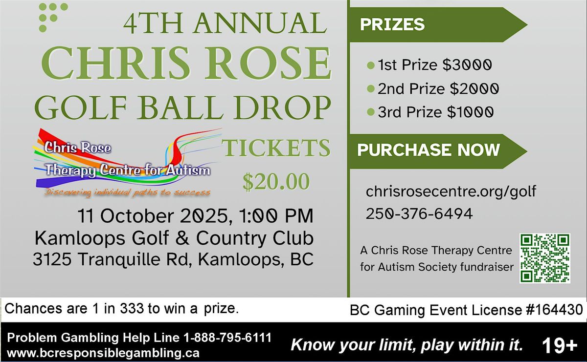 4th Annual Chris Rose Golf Ball Drop