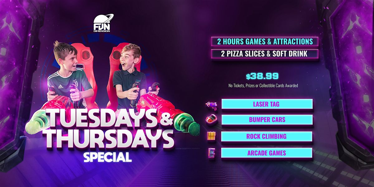 MIDWEEK SPECIAL AT FUNDIMENSION