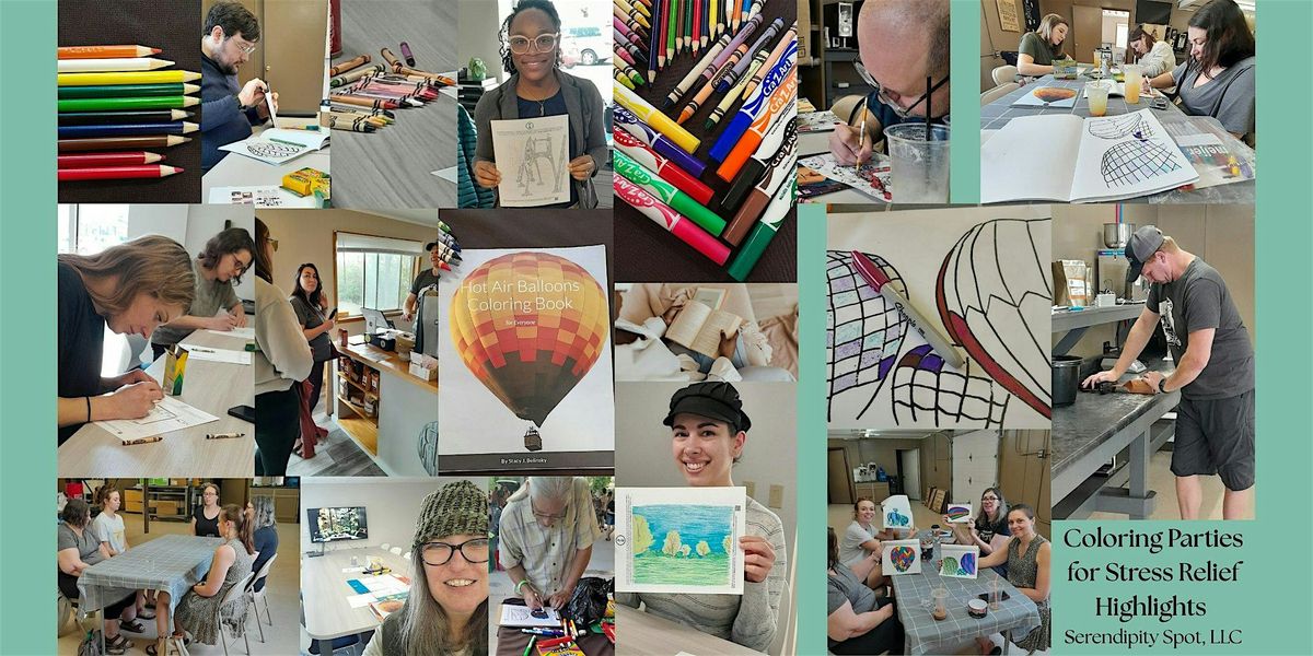 Coloring Party for Stress Relief