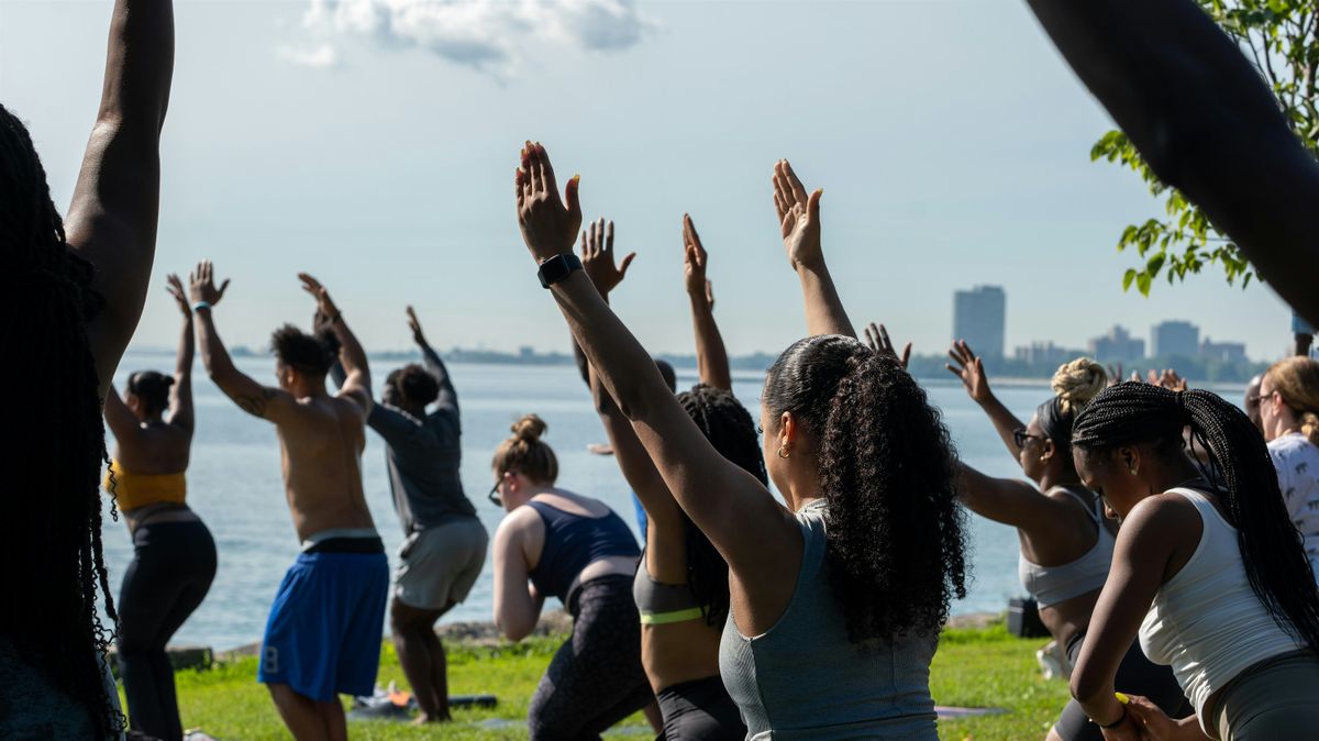 Beach Yoga with YogaSix Hyde Park @ Promontory Point
