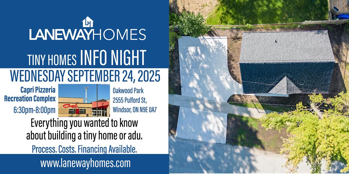 Laneway Homes: Tiny Home Info Night