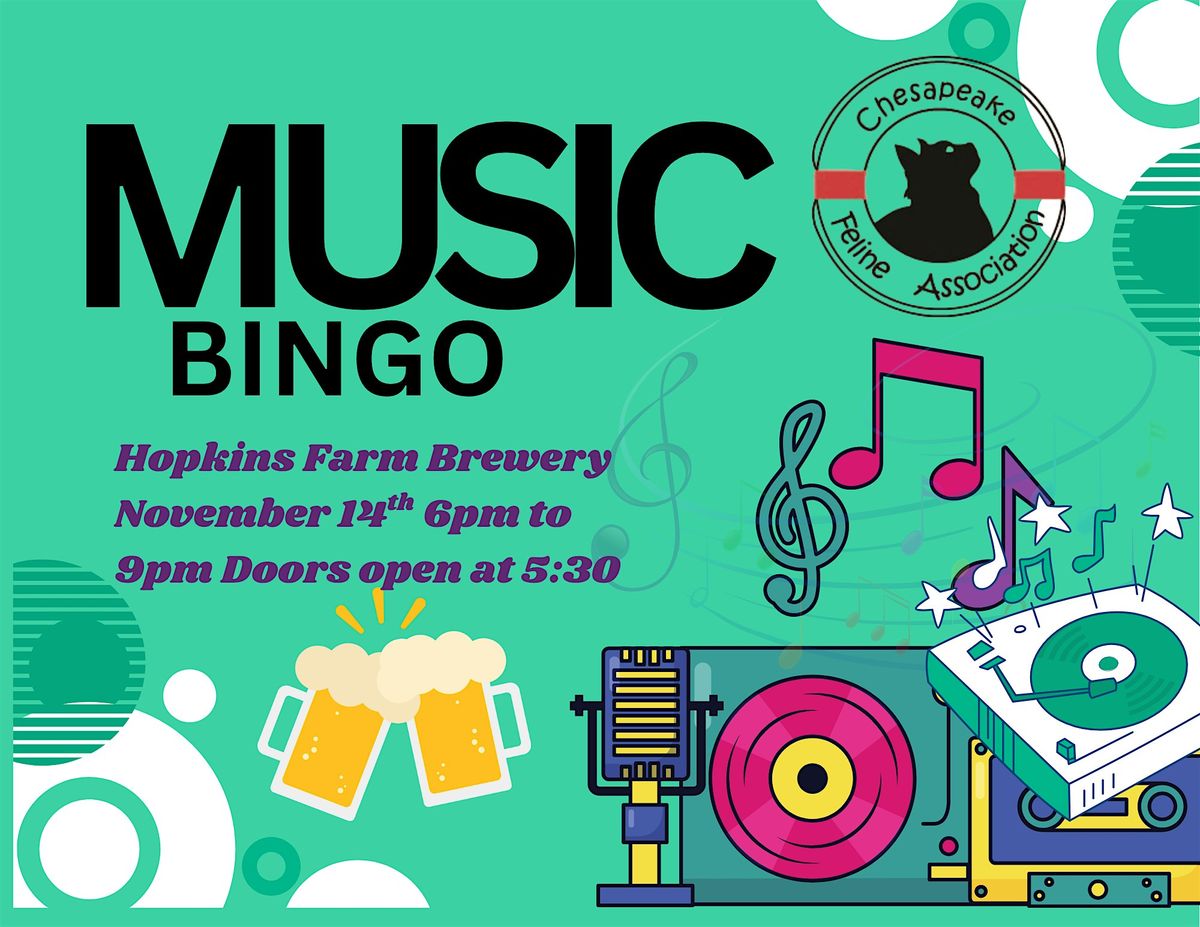 Purrs & Pints: A Music Bingo Night