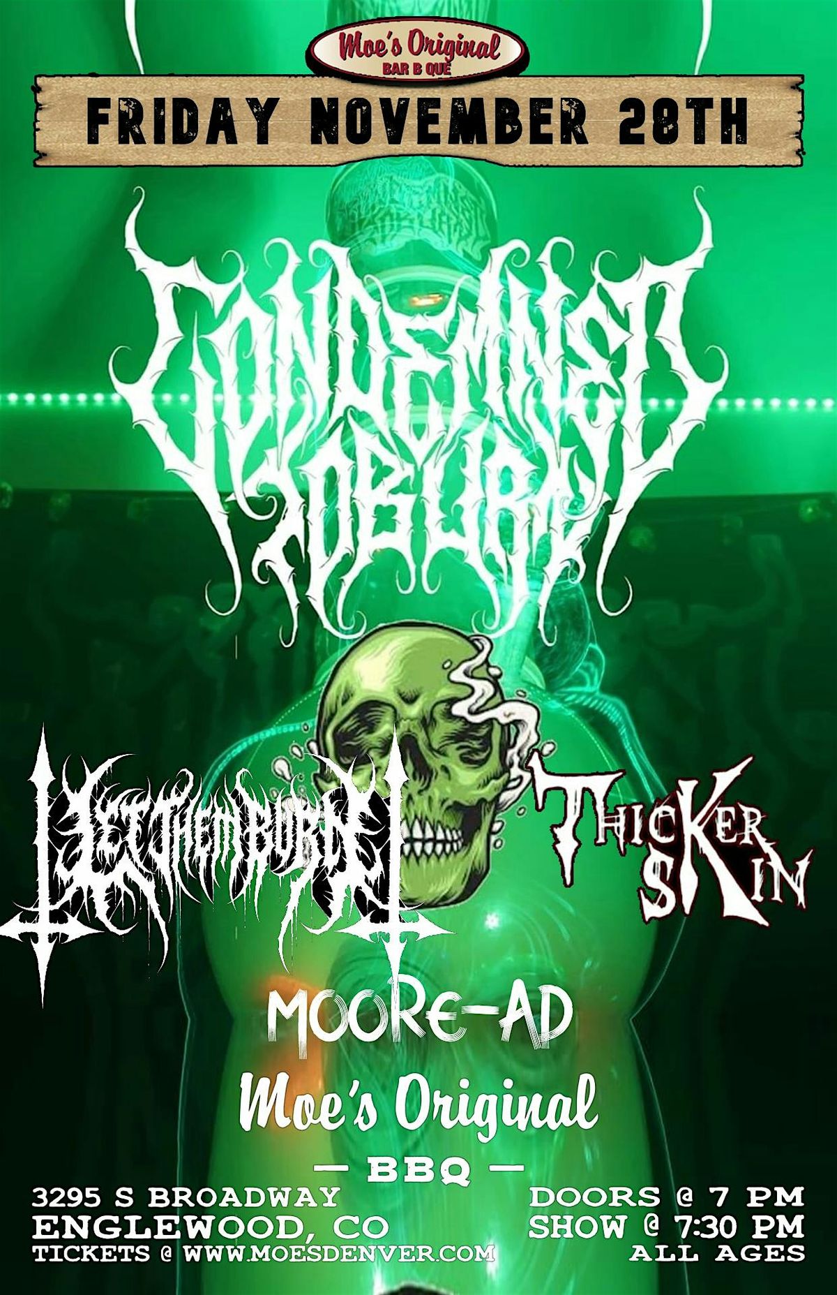Condemned To Burn w\/ Let Them Burn + Thicker Skin + Moore-AD