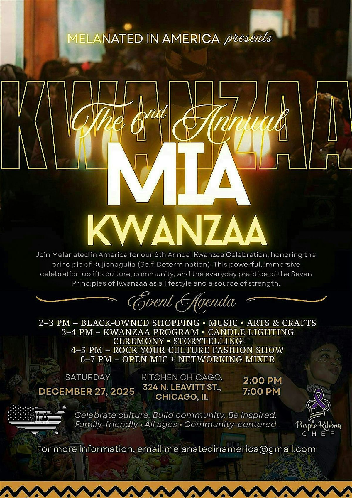 Melanated in America Presents: The 6th Annual M.I.A Kwanzaa Celebration
