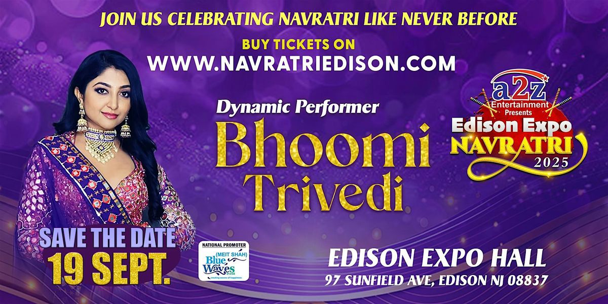 Navratri Festival of New Jersey With Bhoomi Trivedi live Garba@ EDISON EXPO