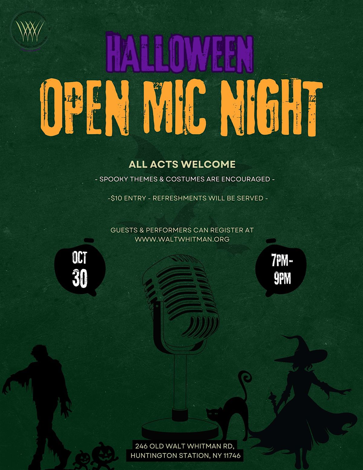 Halloween Open Mic Night