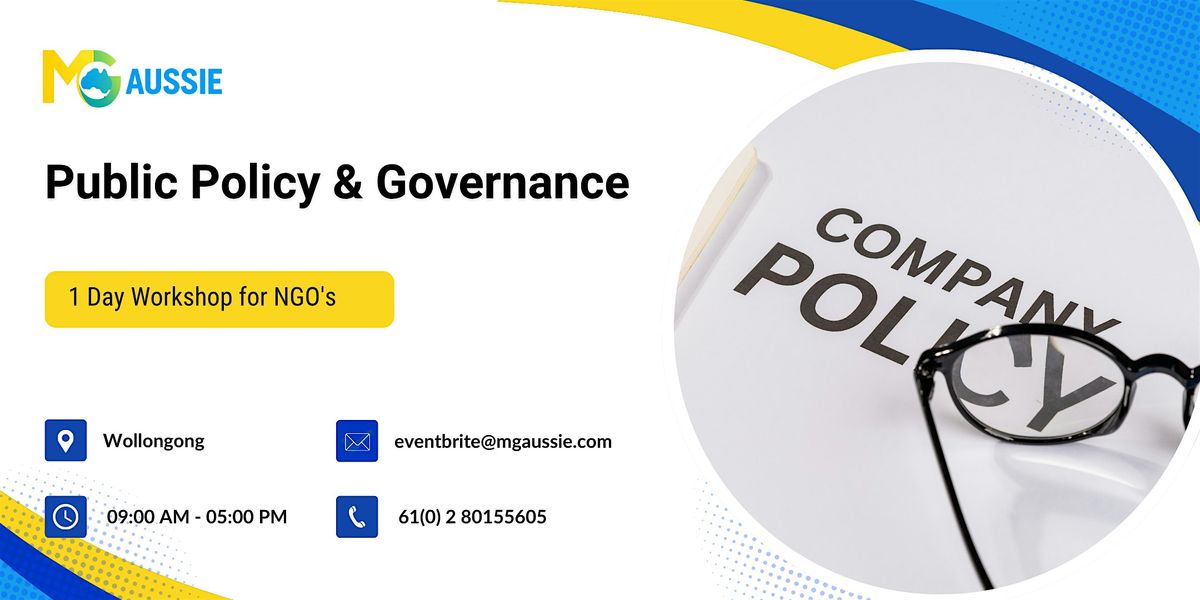 Public Policy & Governance: 1 Day Workshop for NGOs in Wollongong