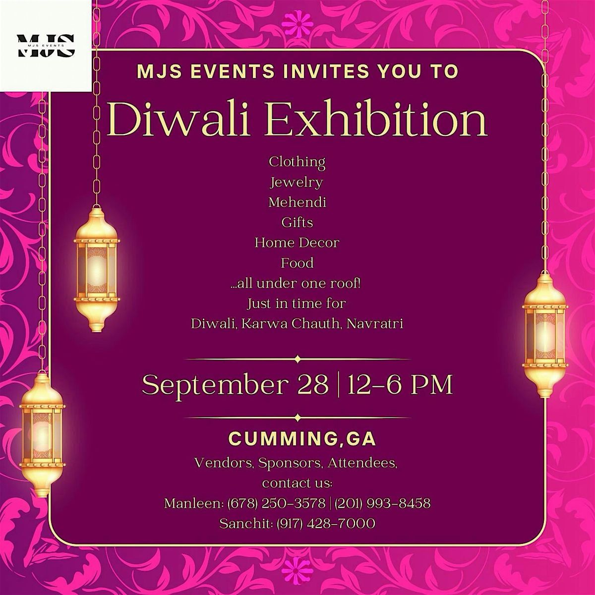 MJS Events Diwali and Karwa Chauth Exhibition