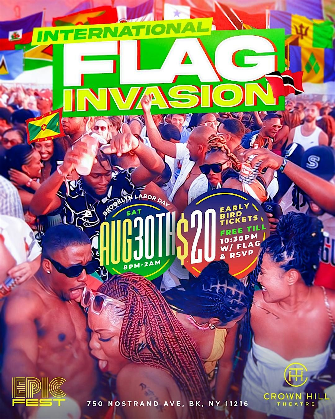 INTERNATIONAL FLAG INVASION | LABOR DAY SATURDAY NYC