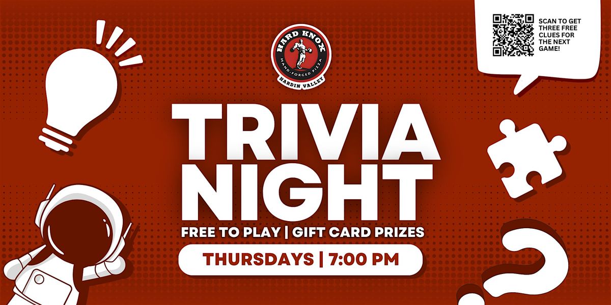 Trivia Night at Hard Knox Pizza Hardin Valley