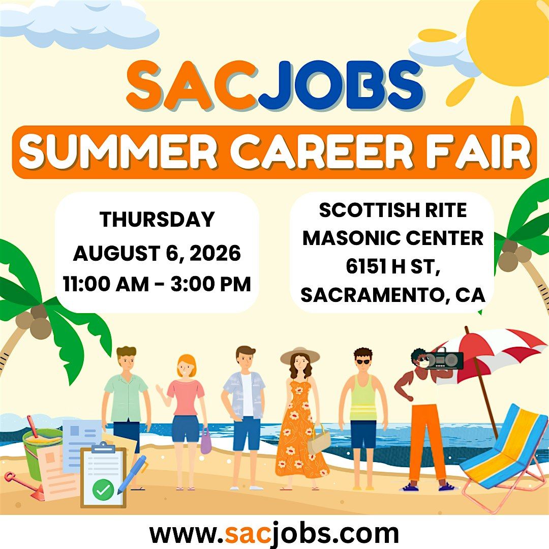 SacJobs Summer Career Fair (In Person)
