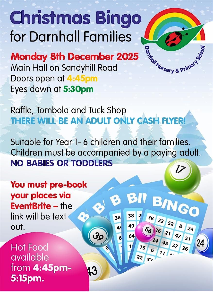 DARNHALL CHRISTMAS BINGO Y1-6 at Darnhall Primary School, Winsford on ...