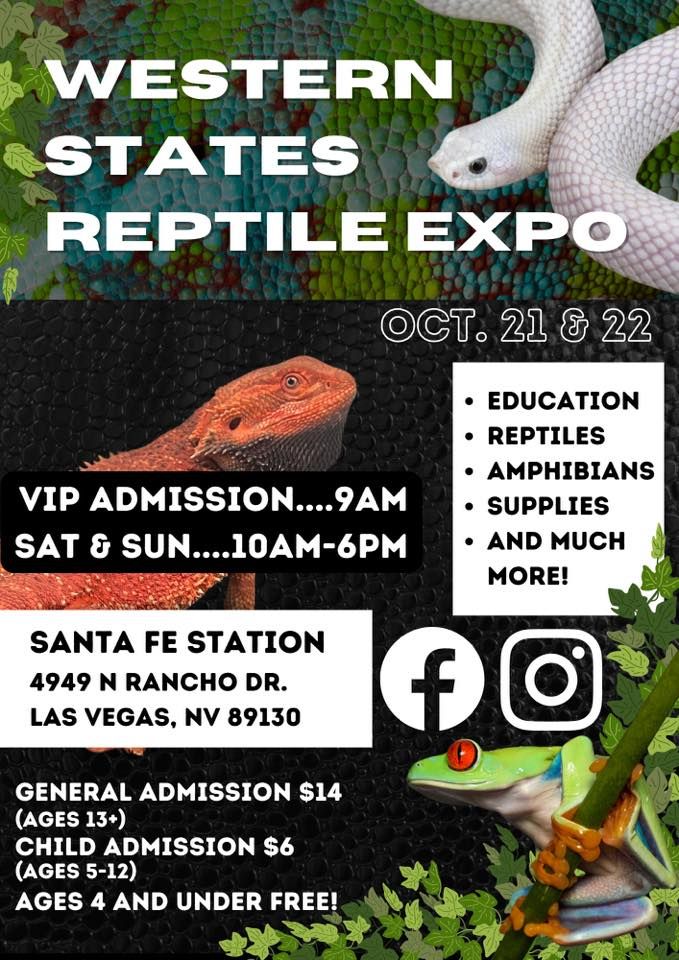 Western States Reptile Expo Santa Fe Station Hotel & Casino, Las