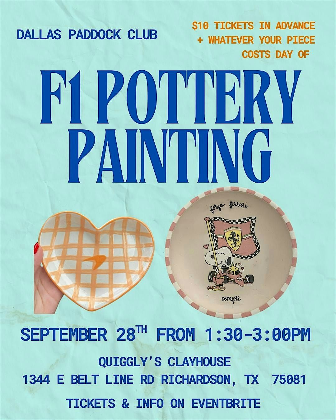 F1 POTTERY PAINTING