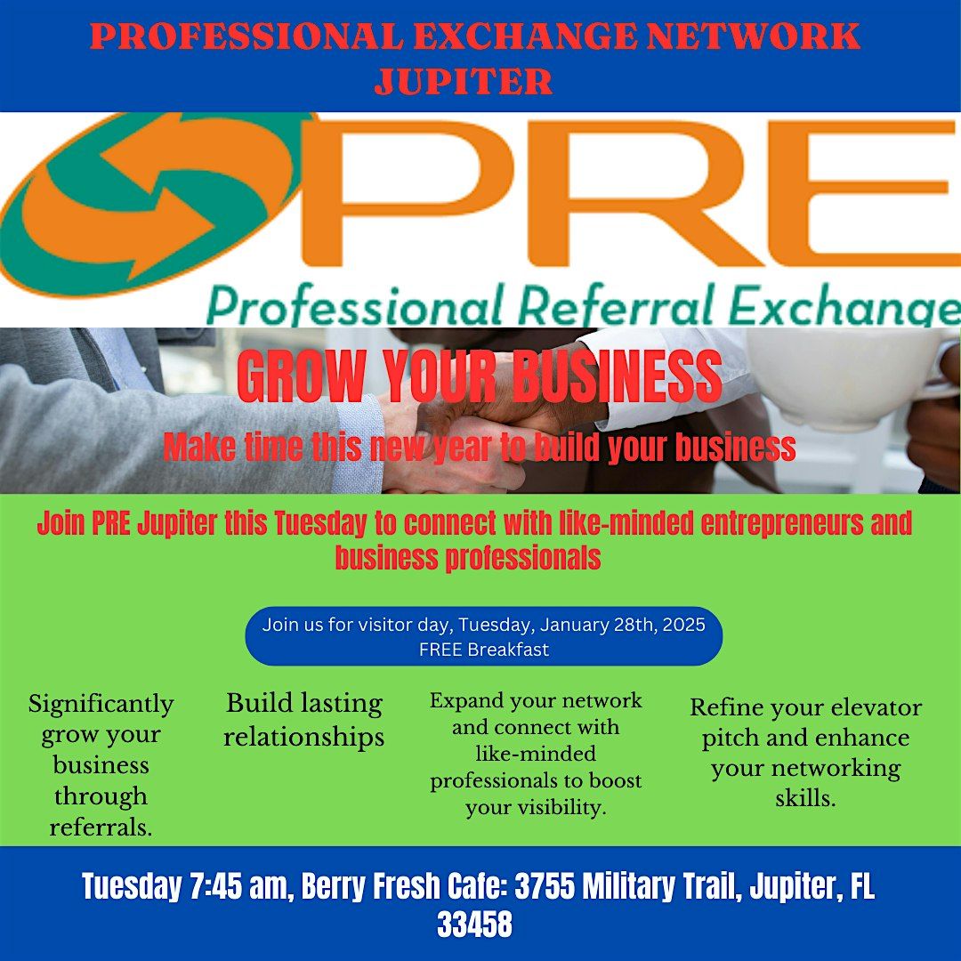 Take Your Business to New Heights: PRE Jupiter Guest Day