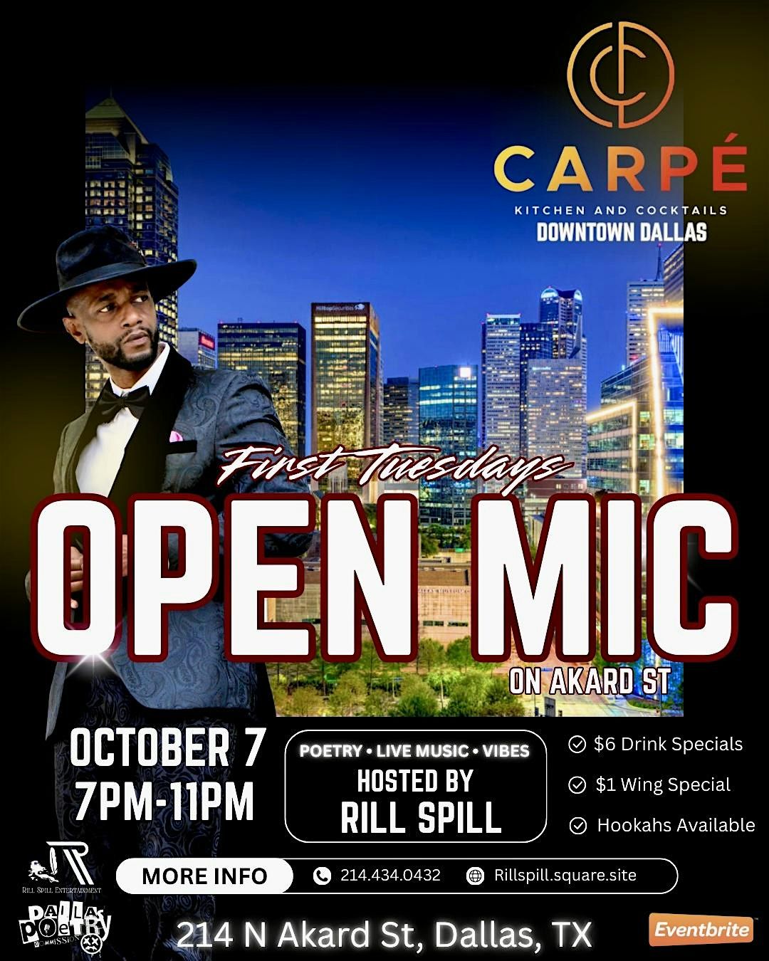 Open Mic Night on Akard St