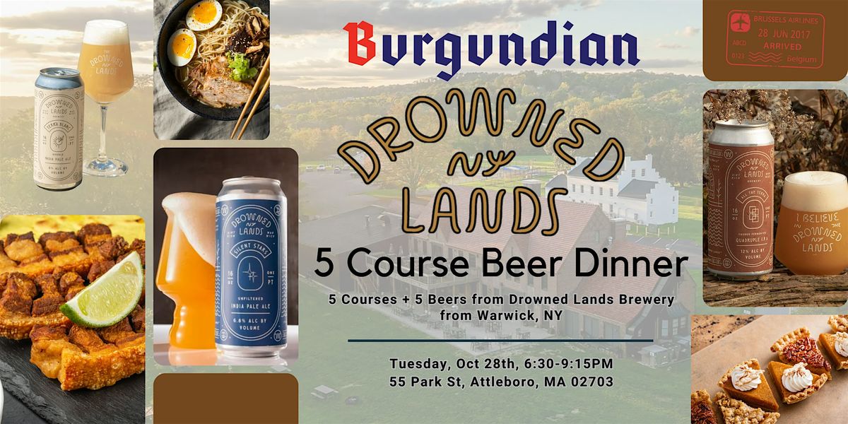 Drowned Lands 5-Course Beer Dinner at Burgundian