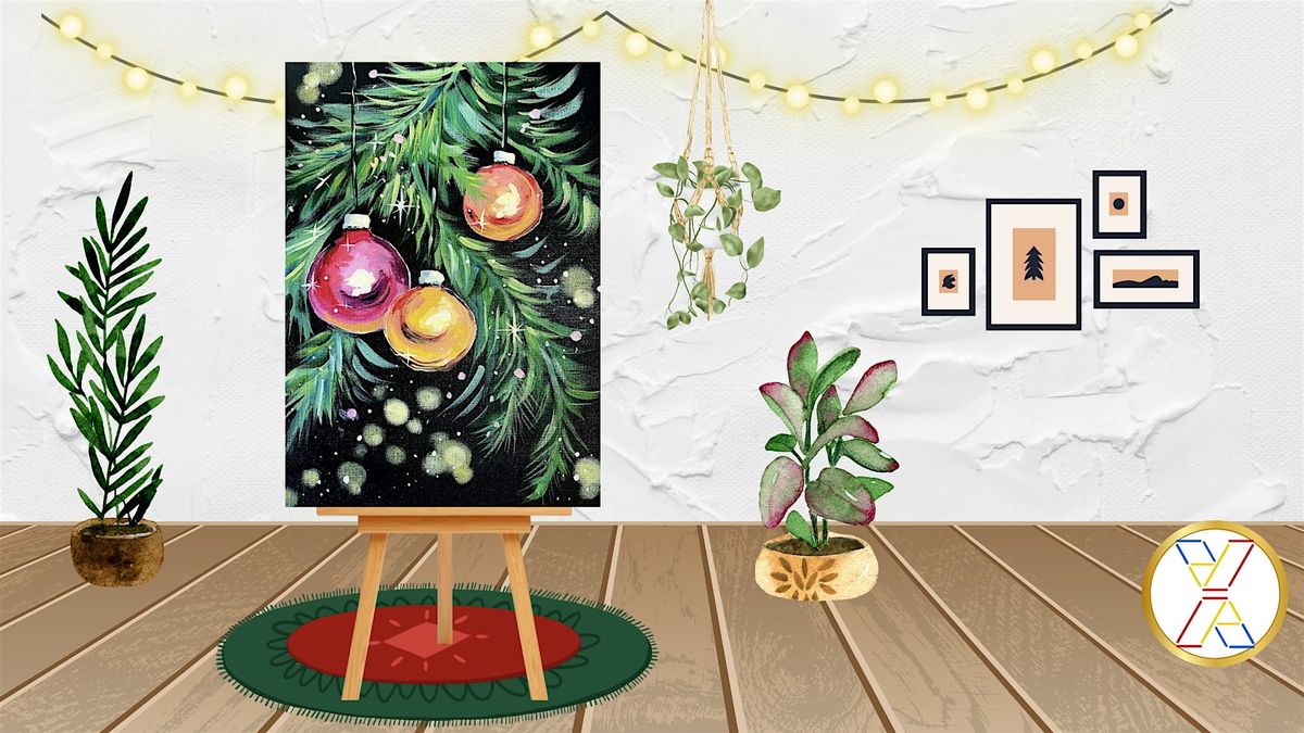 Paint Night : "Sparkling Ornaments"