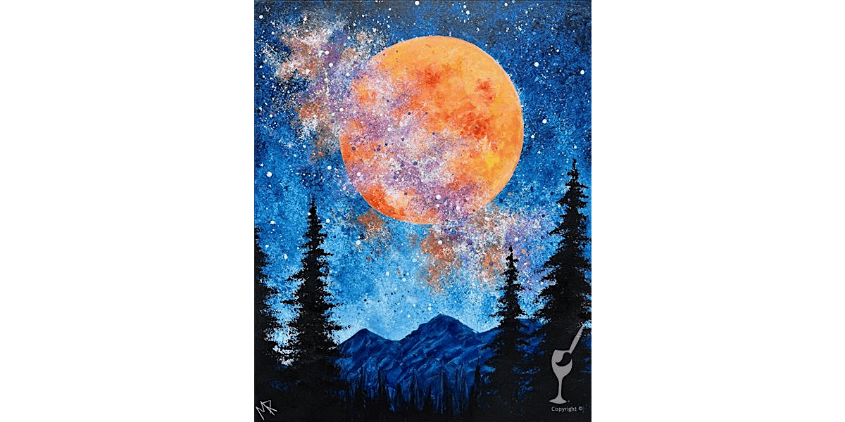 Red Full Moon - Paint and Sip in Houston | Classpop!\u2122