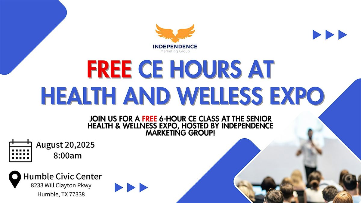 Free CE Hours at Health and Wellness Expo