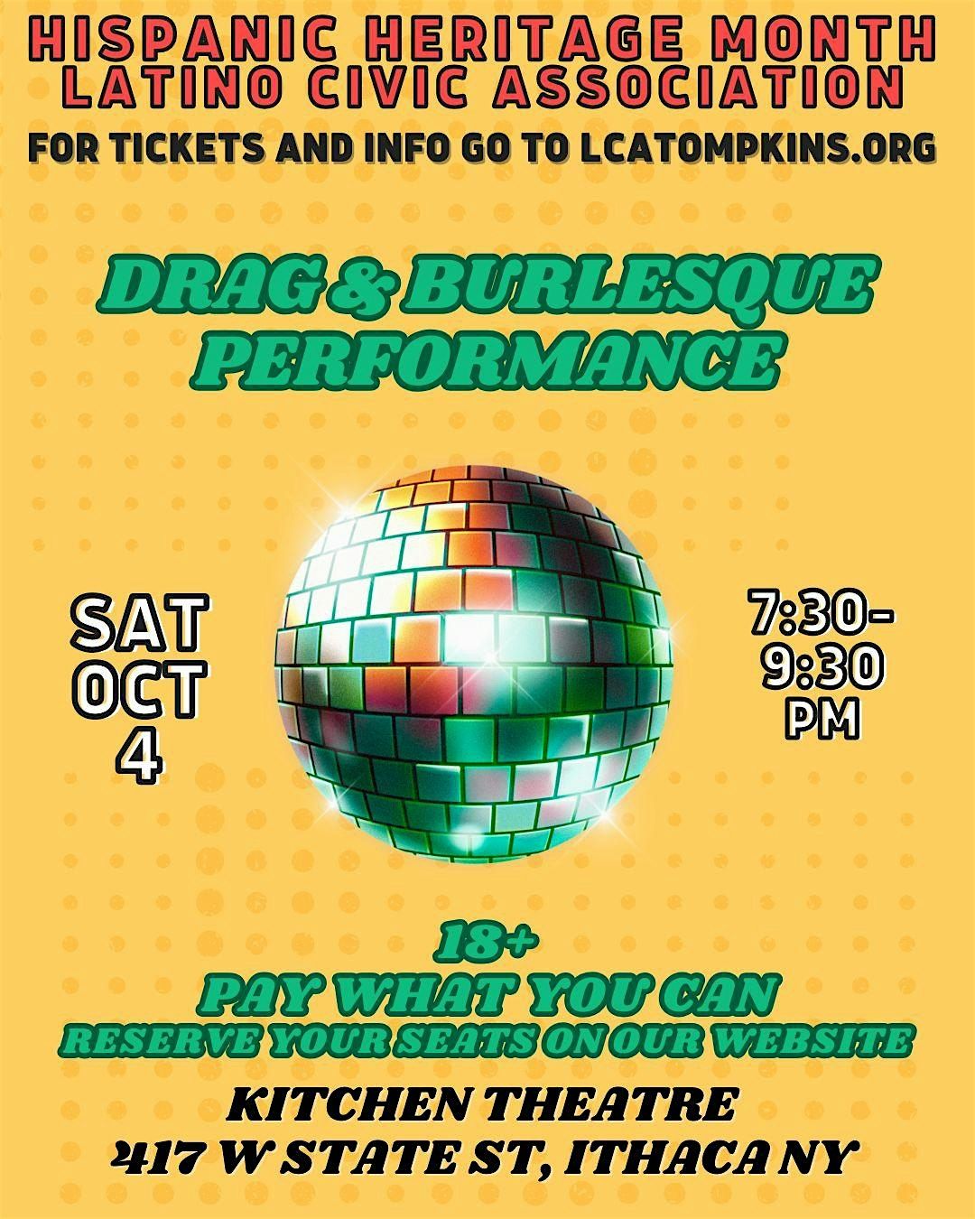 LCA presents "Drag & Burlesque" Performance