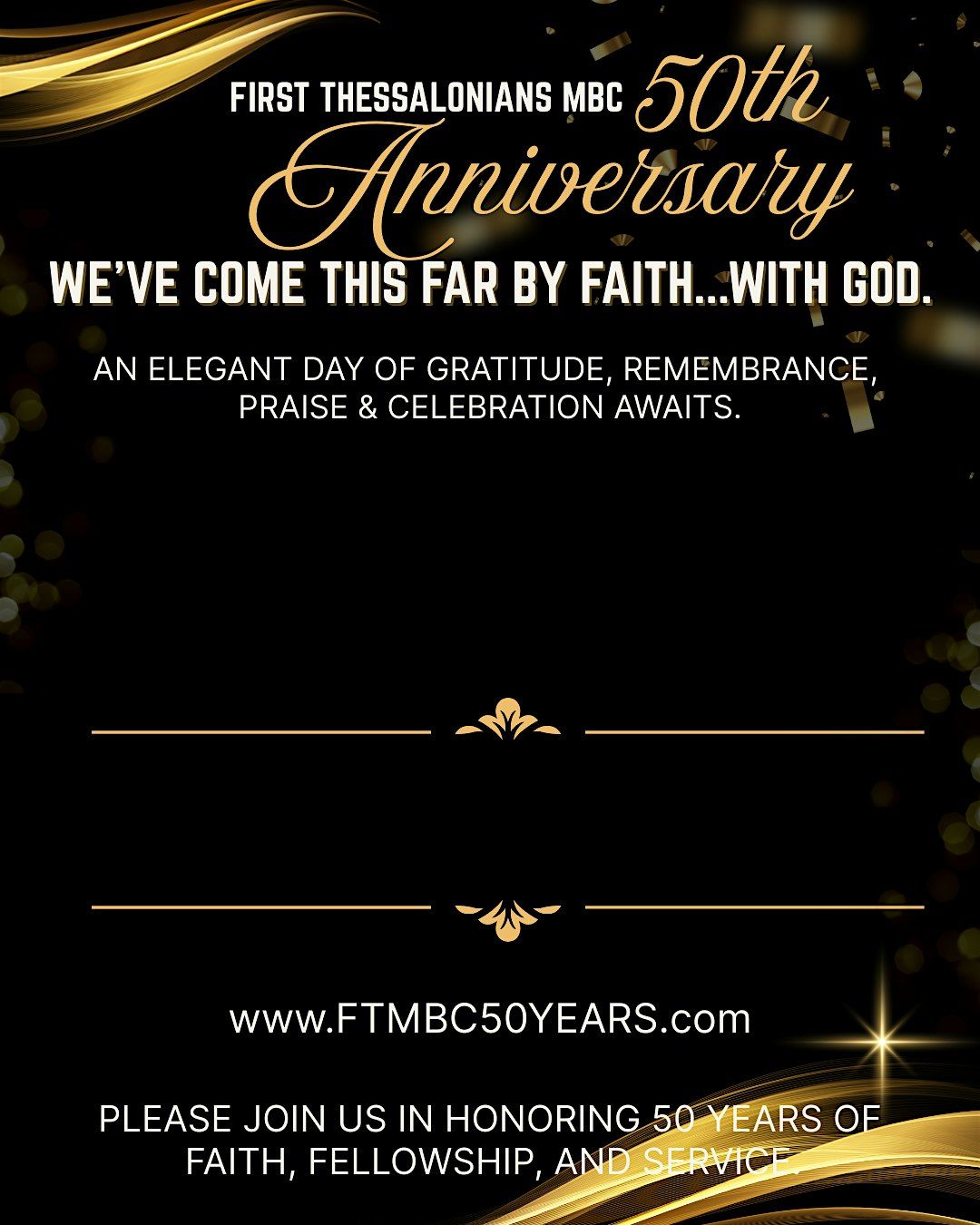 First Thessalonians MBC 50th Church Anniversary
