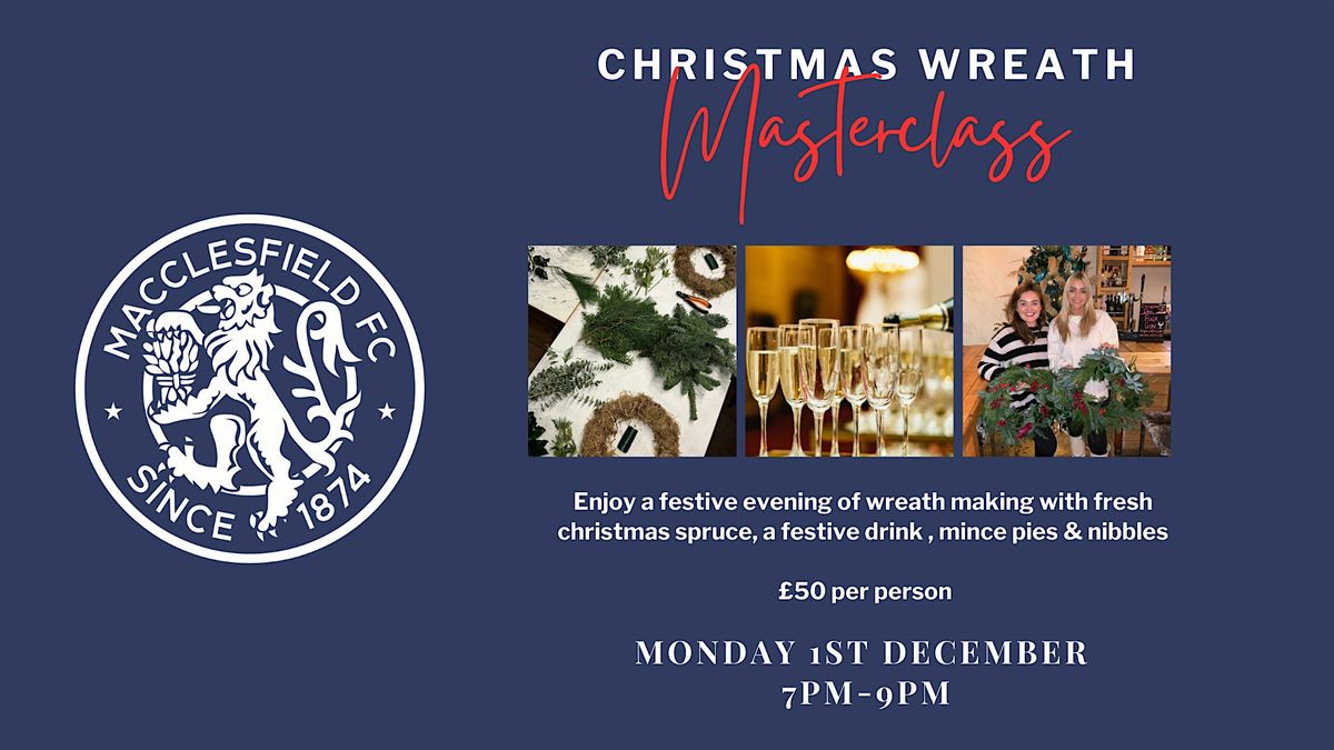 Macclesfield FC Festive Christmas Wreath Making