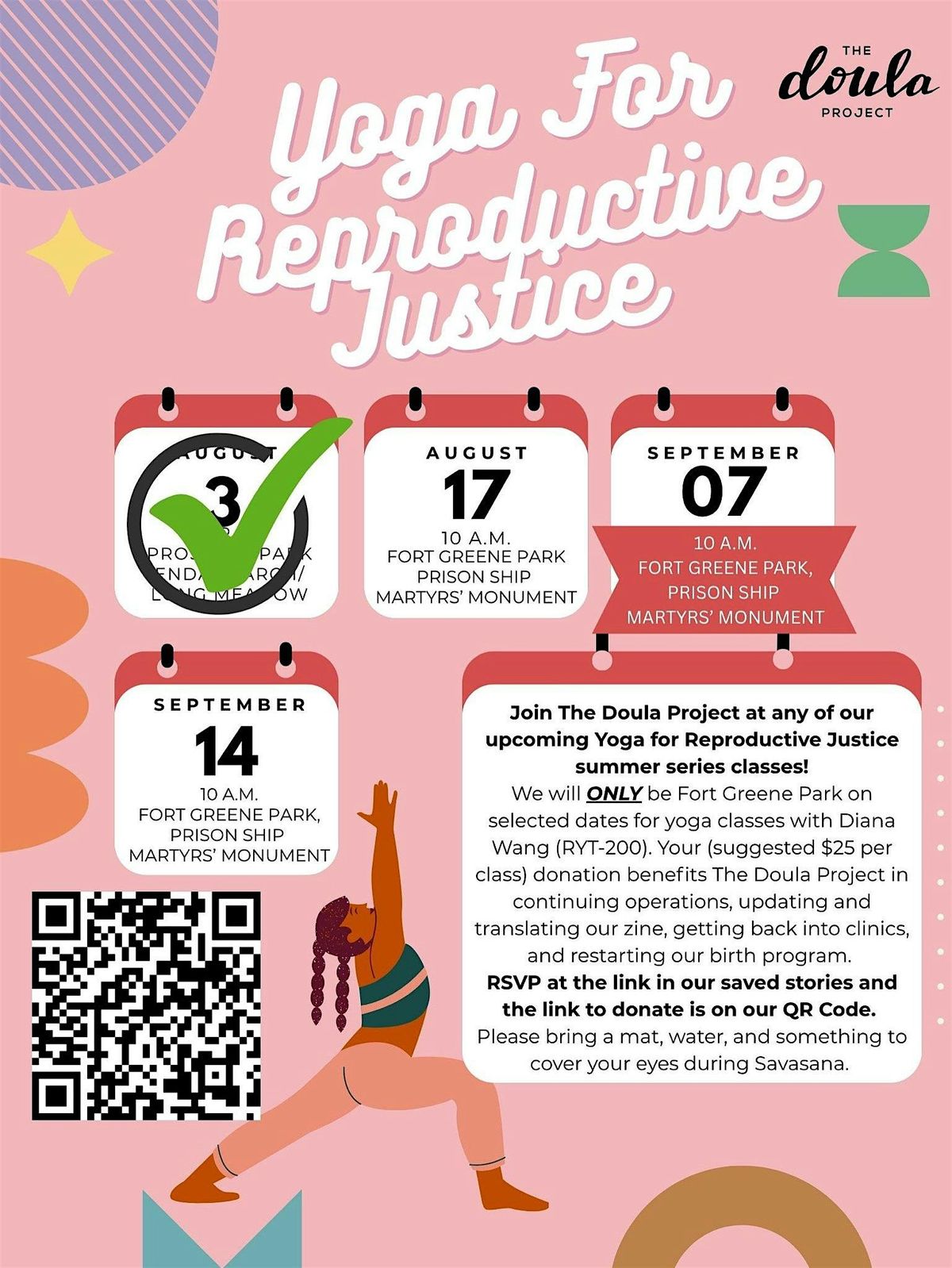 Yoga for Reproductive Justice - Fort Greene Park