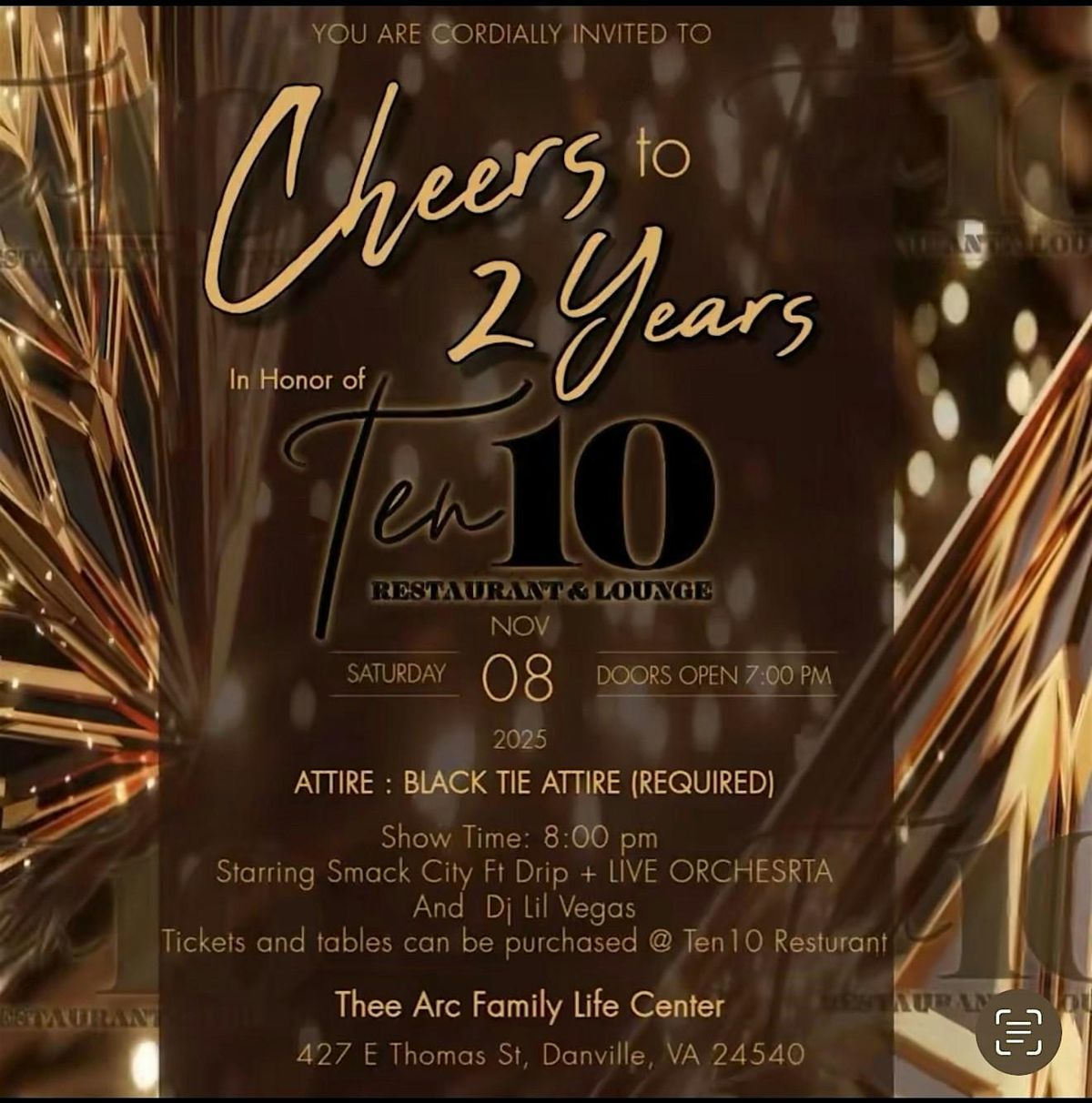 Cheers To 2 Years Honoring Ten 10 Restaurant