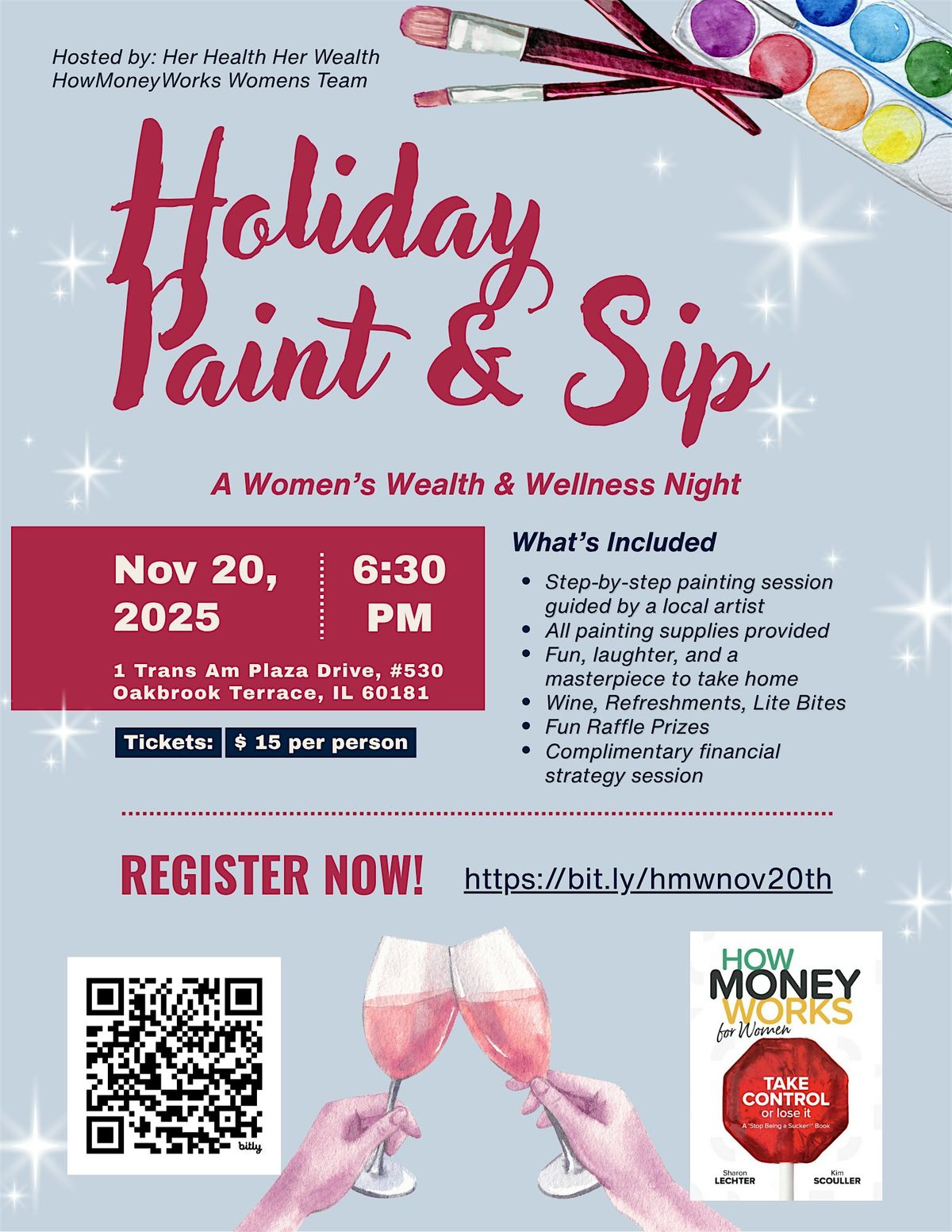 \u2728 Holiday Paint & Sip: A Women\u2019s Wealth & Wellness Night