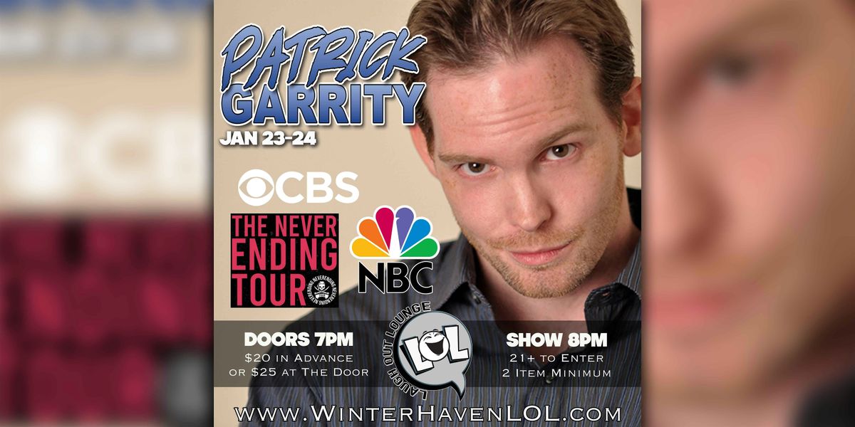 Patrick Garrity: The Never Ending Tour!