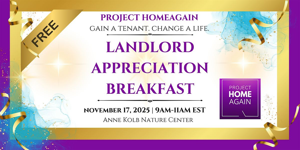 Project HomeAgain Landlord Appreciation Breakfast