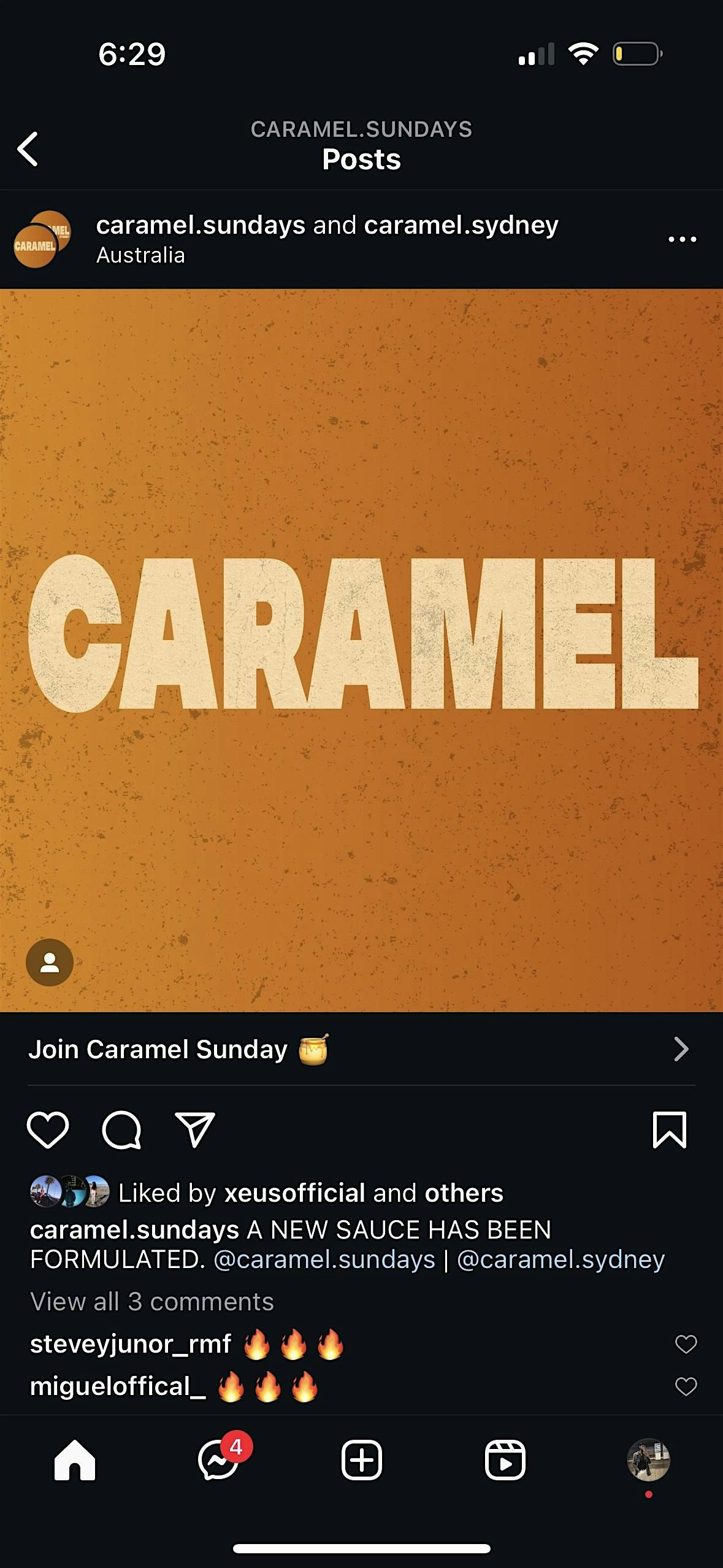 Caramel Sundays OASIS | 24th November 2024