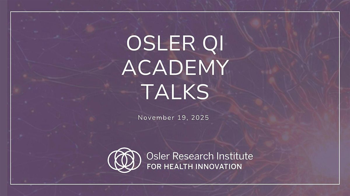 QI Academy Hosted Talks