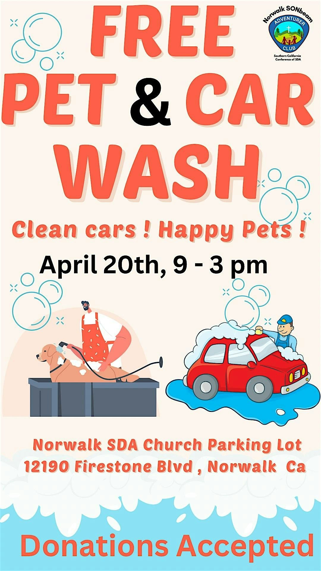 Free Pet & Car Wash